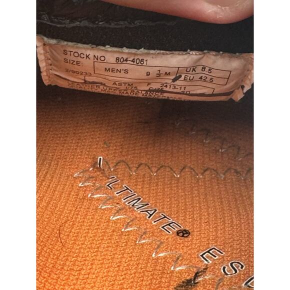 Thorogood ATHLETIC SLIP RESISTANT Men's NEW Slip On Work Shoe Brown US Size 9.5M - Picture 10 of 11